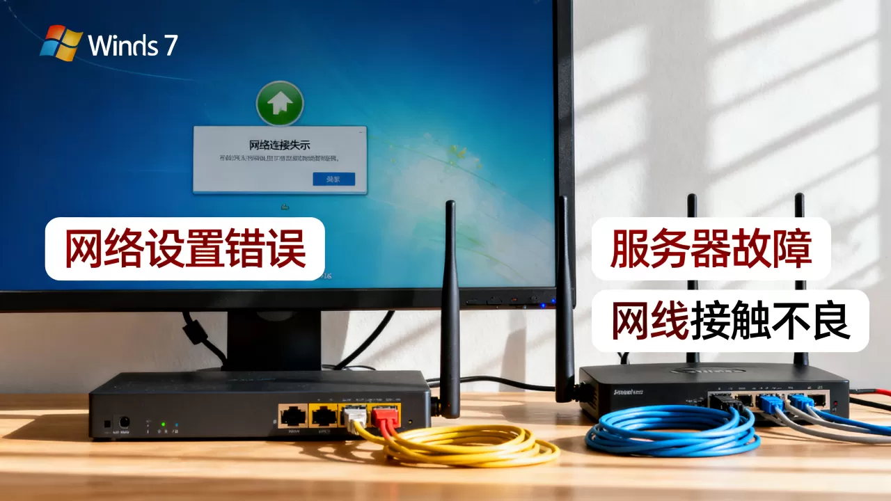 Win7新系统连接网络服务器失败怎么办，原因是什么？