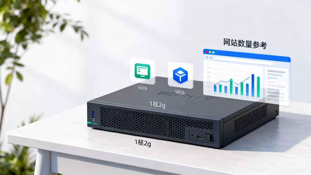 1核2g服务器能放多少网站，网站数量多少合适？
