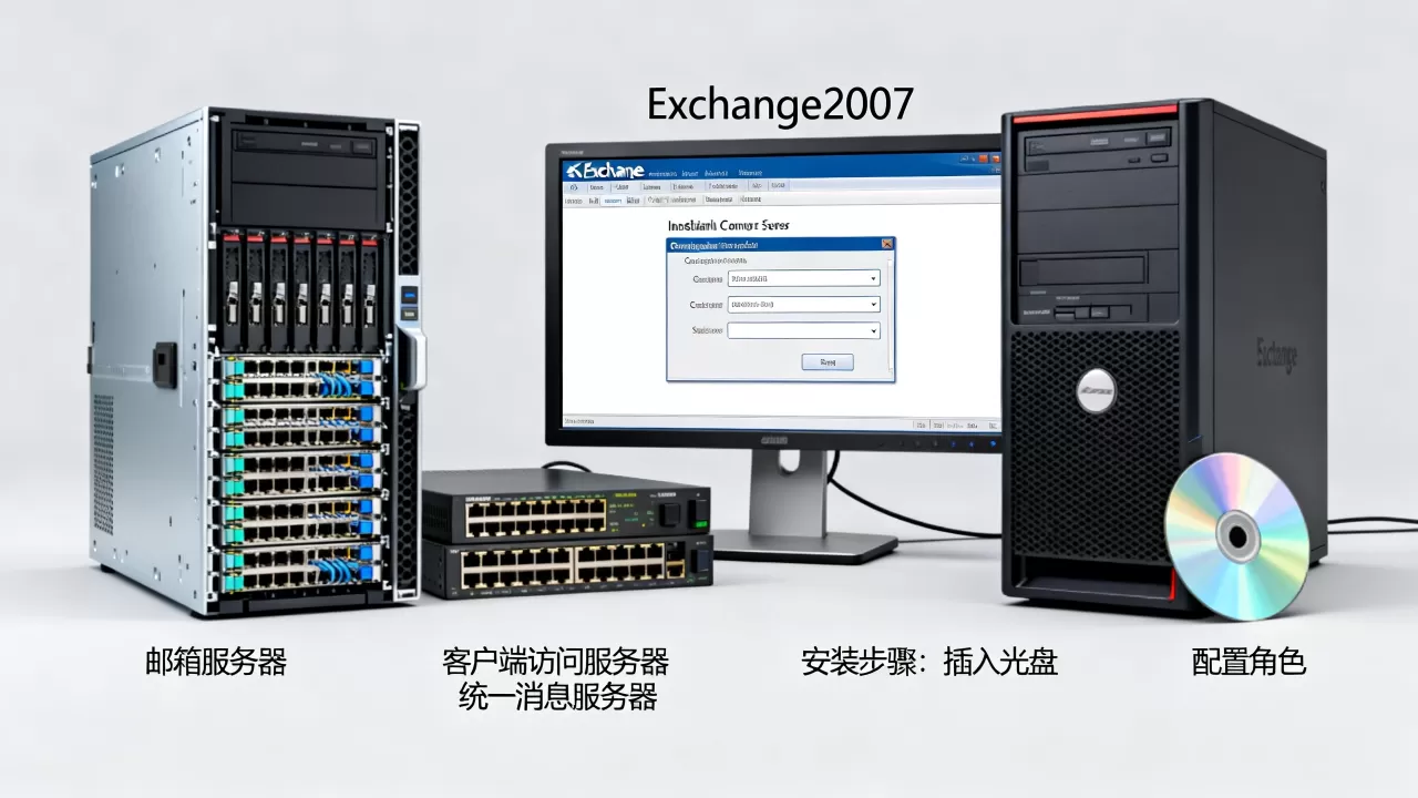 exchange2007中服务器角色有哪些？，怎么安装？