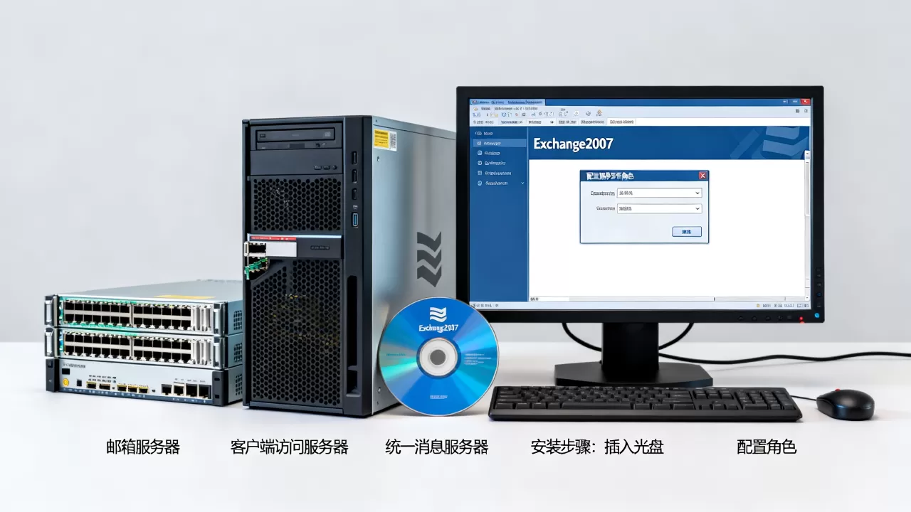 exchange2007中服务器角色有哪些？，怎么安装？