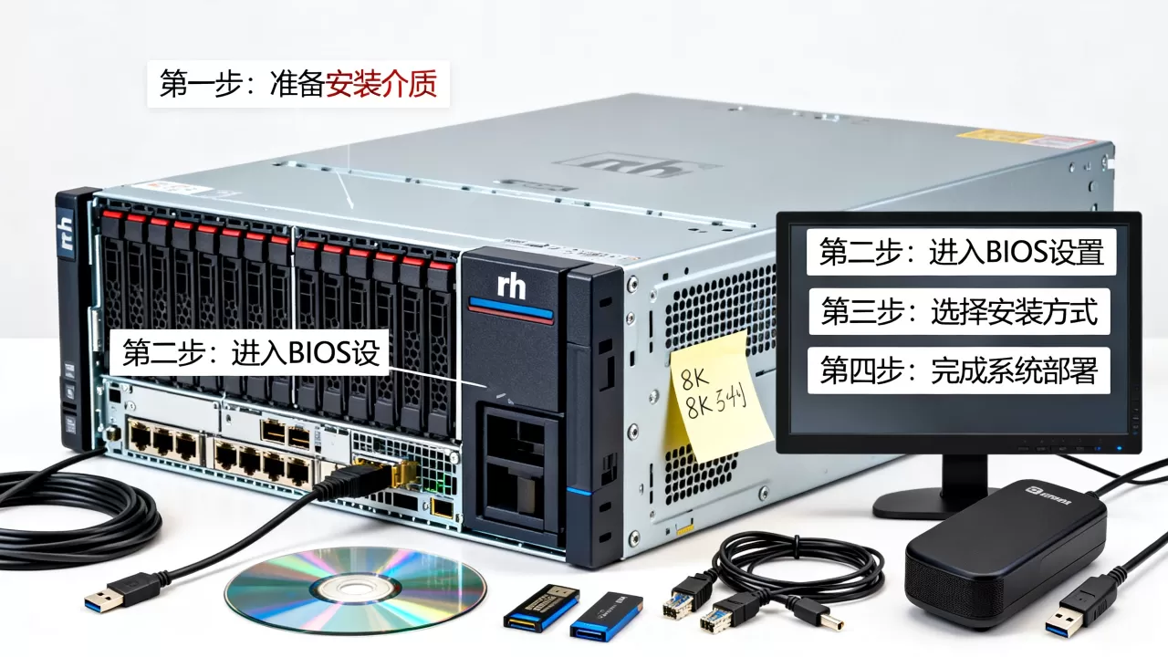 rh系列服务器可以通过哪些方式安装系统，如何安装系统？
