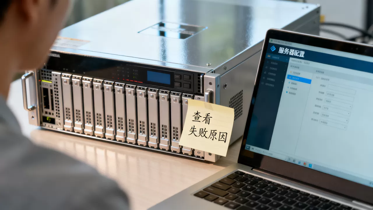 服务器配置到底在哪看，查看失败原因是什么？