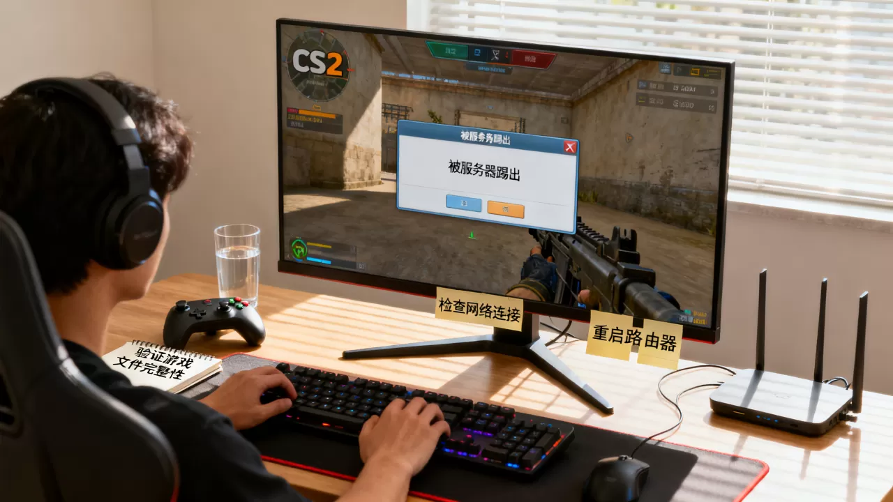 为什么cs2一直显示被服务器踢出?,怎么解决? 为什么cs2一直显示被服务器踢出?,怎么解决?
