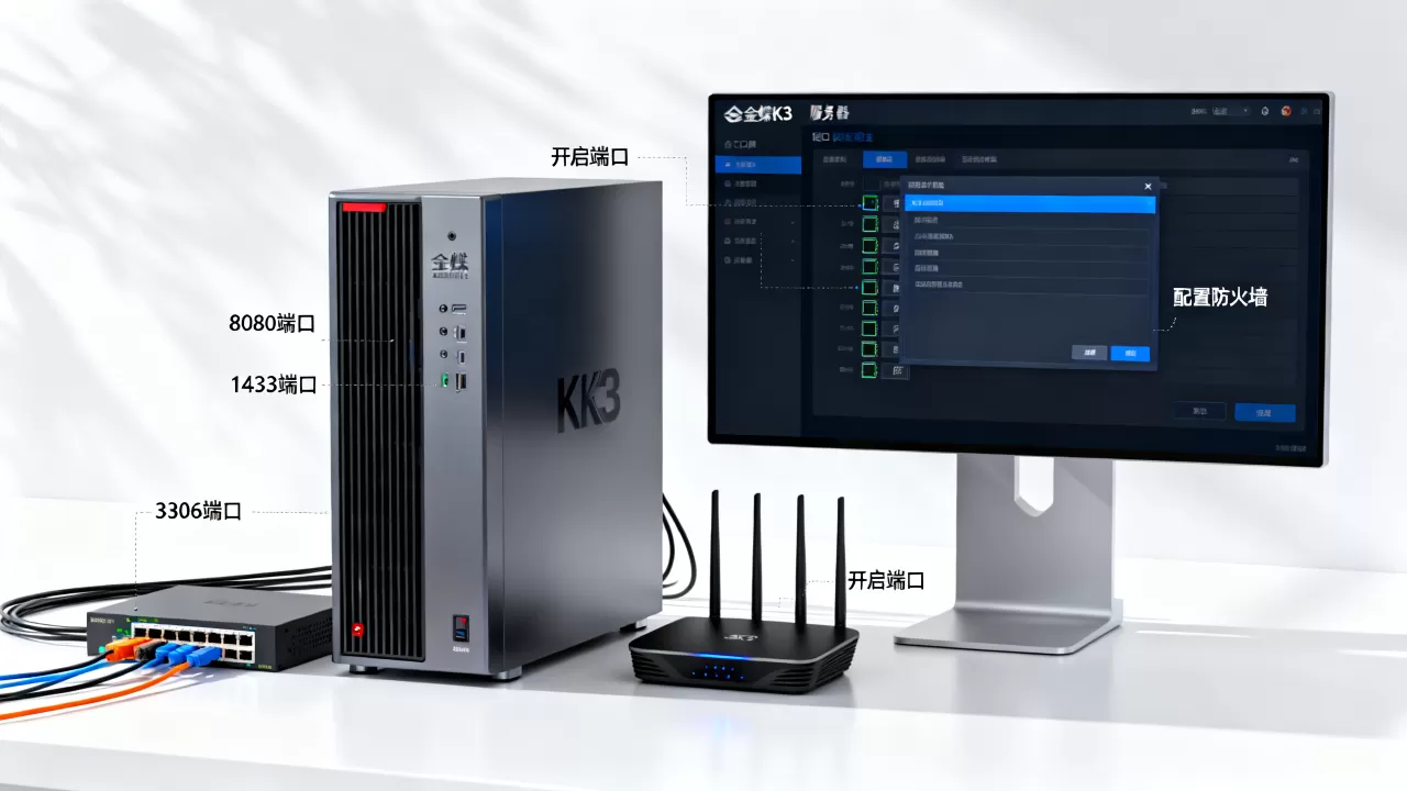 金蝶K3服务器需要开启哪些端口才能正常使用，怎么设置