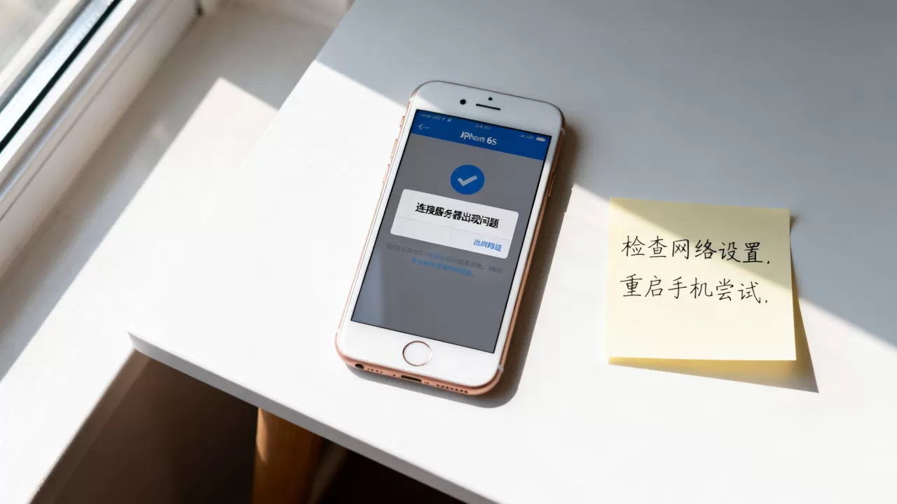 苹果6s连接服务器出现问题怎么回事？，怎么解决？