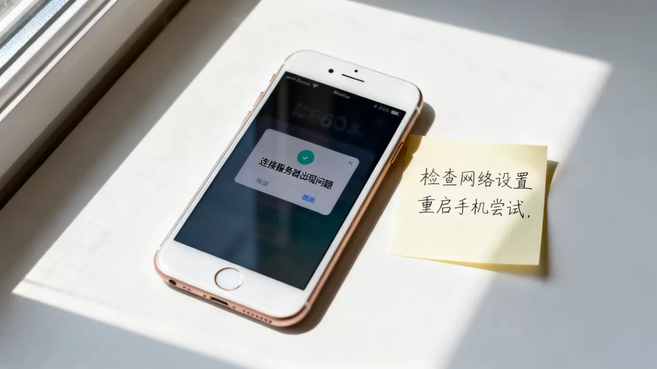 苹果6s连接服务器出现问题怎么回事？，怎么解决？