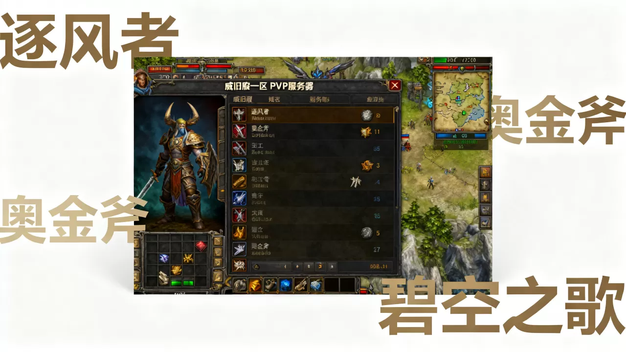 怀旧服一区PVP服务器有哪些？，哪个好？