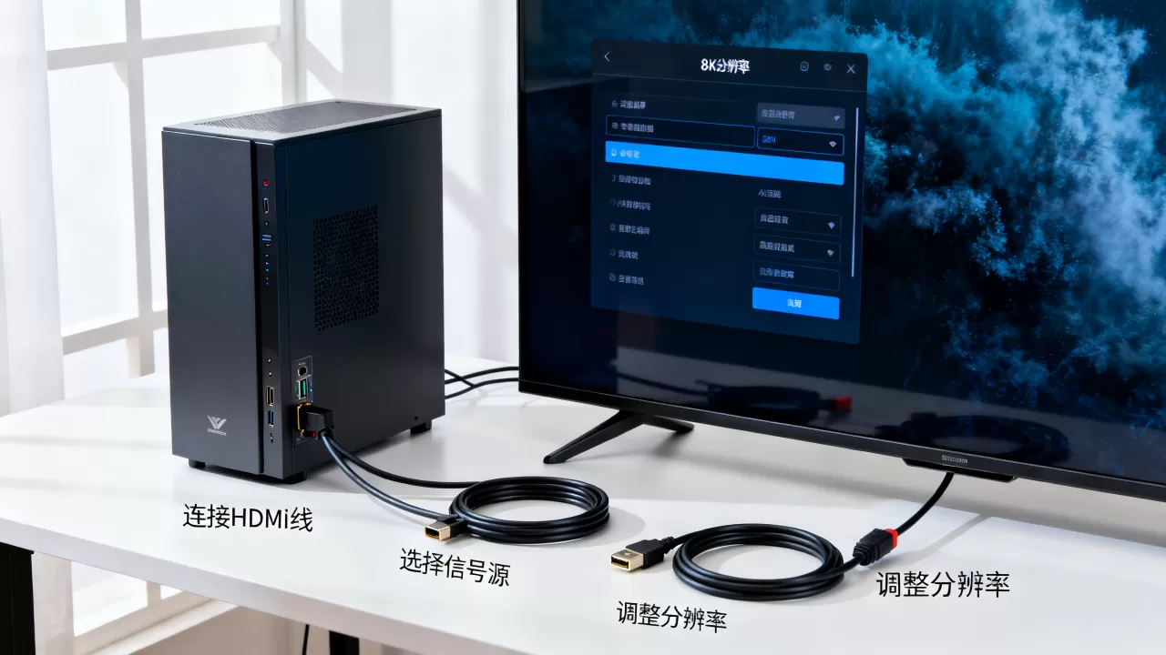 服务器主机连电视怎么设置,需要什么线材? 服务器主机连电视怎么设置,需要什么线材?