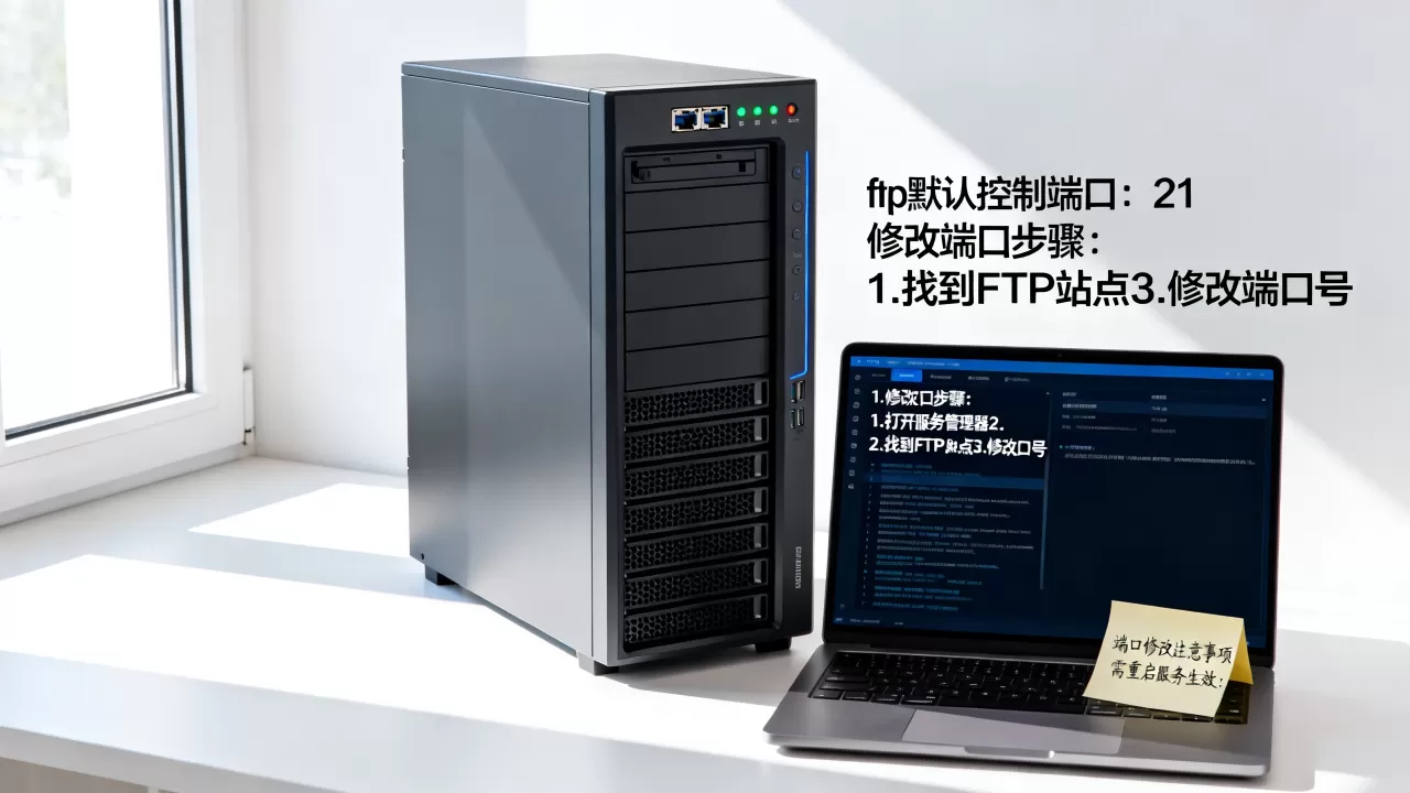 ftp服务器默认控制端口号是多少，怎么修改？