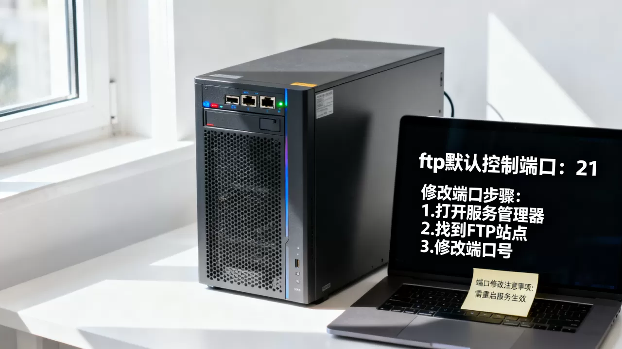 ftp服务器默认控制端口号是多少，怎么修改？