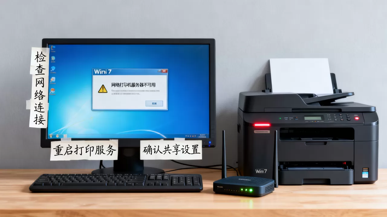 win7网络打印机服务器不可用怎么办?,是什么原因 win7网络打印机服务器不可用怎么办?,是什么原因