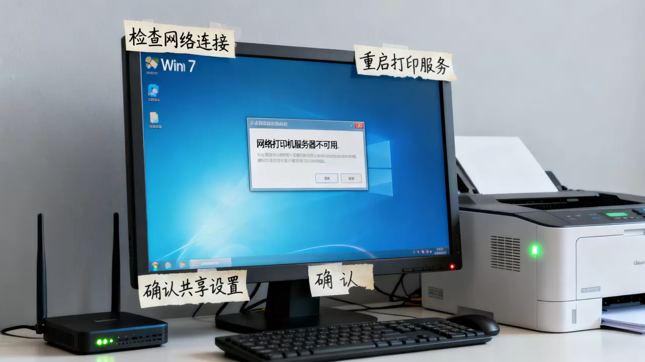 win7网络打印机服务器不可用怎么办?,是什么原因 win7网络打印机服务器不可用怎么办?,是什么原因