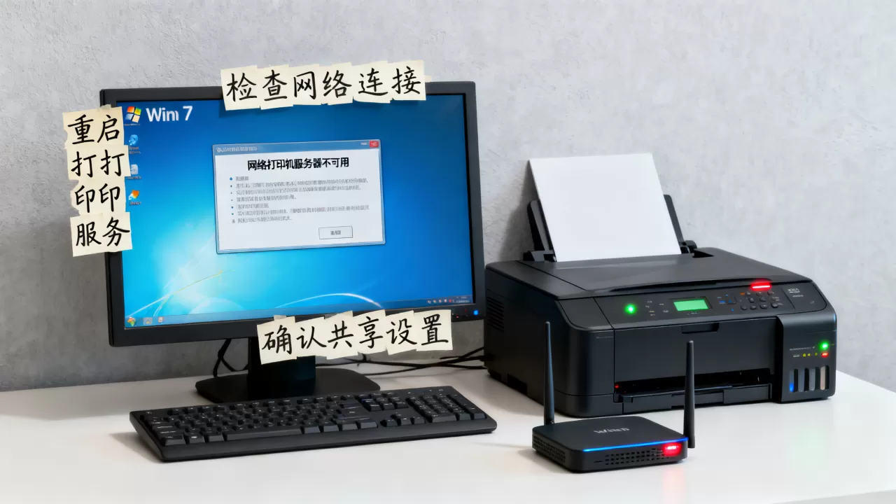 win7网络打印机服务器不可用怎么办?,是什么原因 win7网络打印机服务器不可用怎么办?,是什么原因