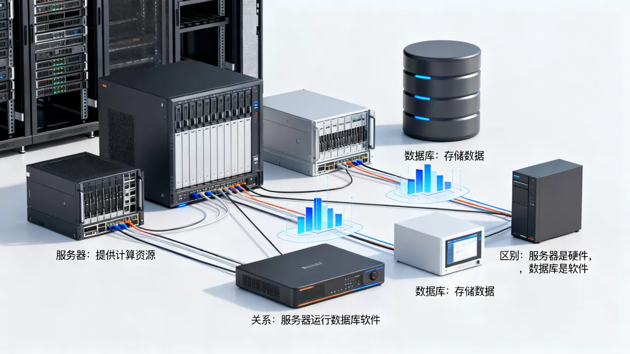 服务器和数据库到底有什么关系?,有什么区别? 服务器和数据库到底有什么关系?,有什么区别?