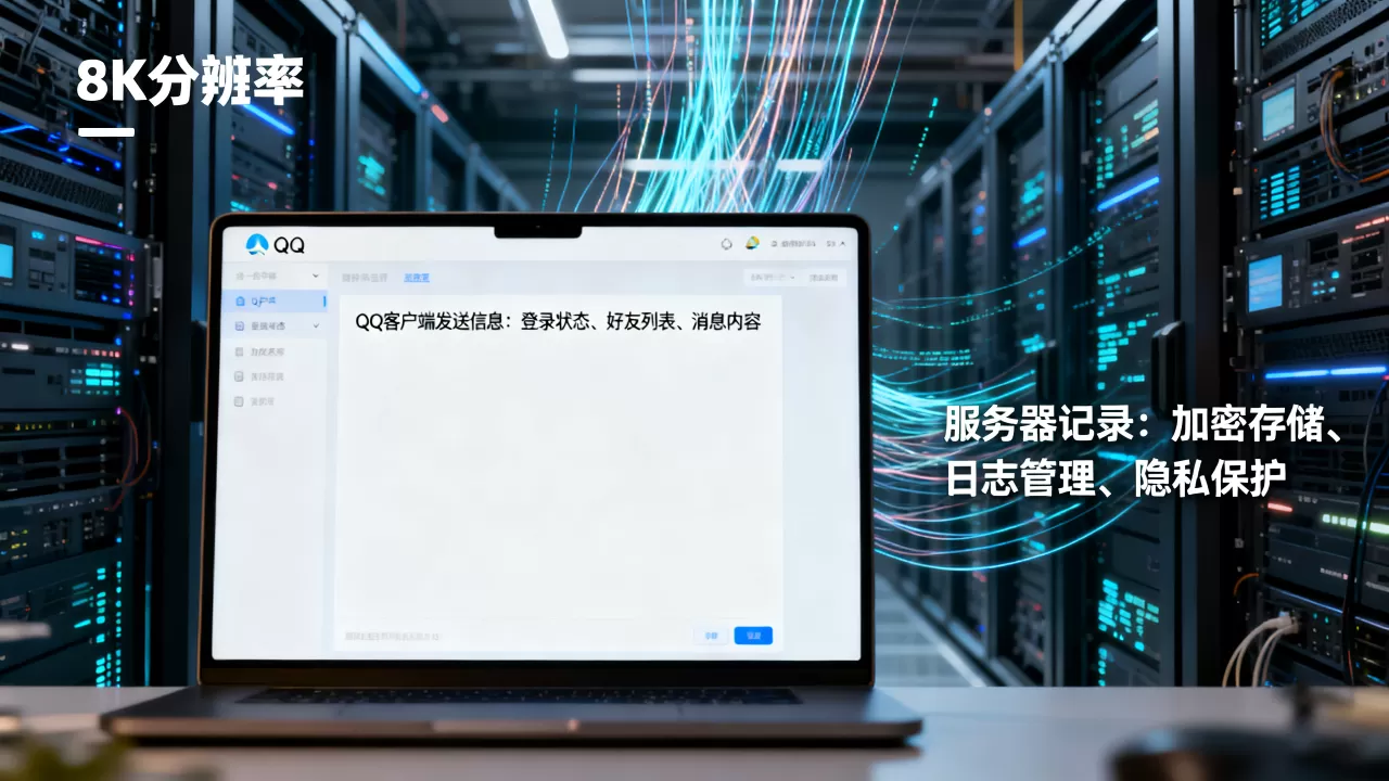 QQ客户端向服务器发送哪些信息，QQ聊天记录会被服务器记录吗