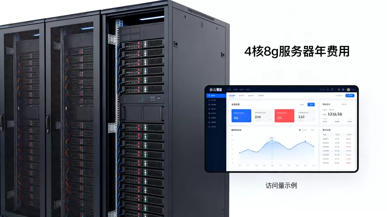 4核8g服务器一年多少钱，4核8g云服务器能跑多少访问量？