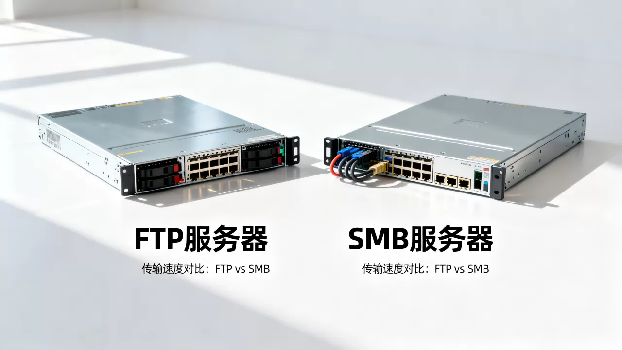 FTP服务器和SMB服务器有何区别，哪个传输速度更快？