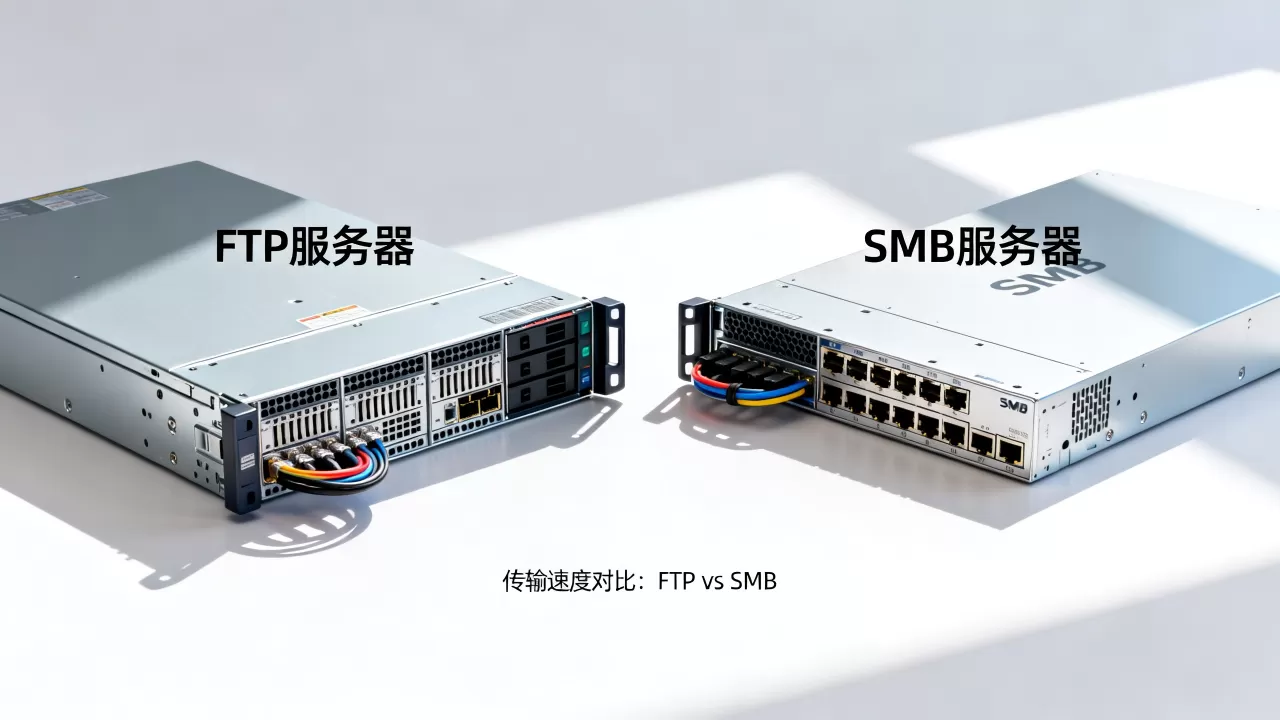 FTP服务器和SMB服务器有何区别，哪个传输速度更快？