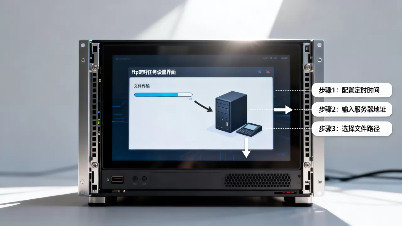ftp定时从服务器取文件如何实现，步骤是什么