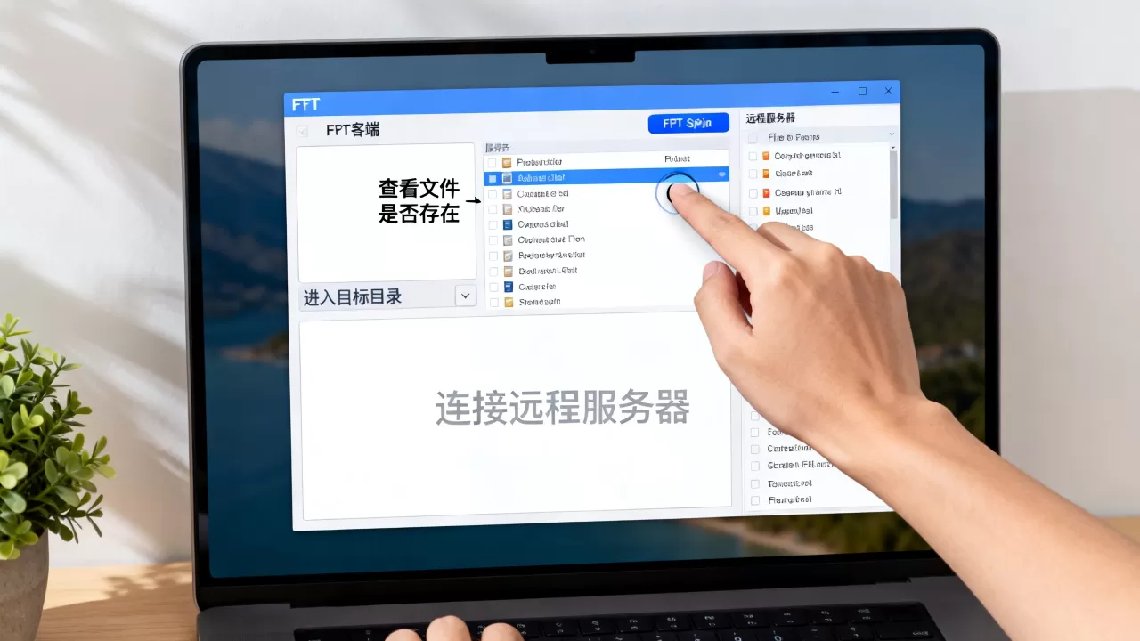 FTP如何查看远程服务器文件是否存在？，具体怎么操作