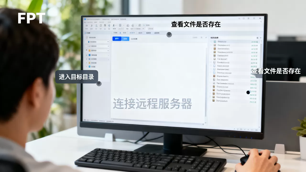 FTP如何查看远程服务器文件是否存在？，具体怎么操作