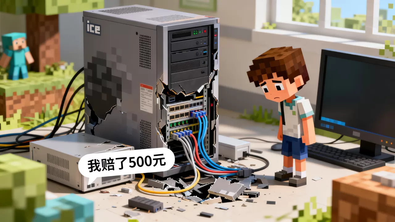 我的世界ice服务器被炸,小学生赔了多少钱?,怎么回事? 我的世界ice服务器被炸,小学生赔了多少钱?,怎么回事?