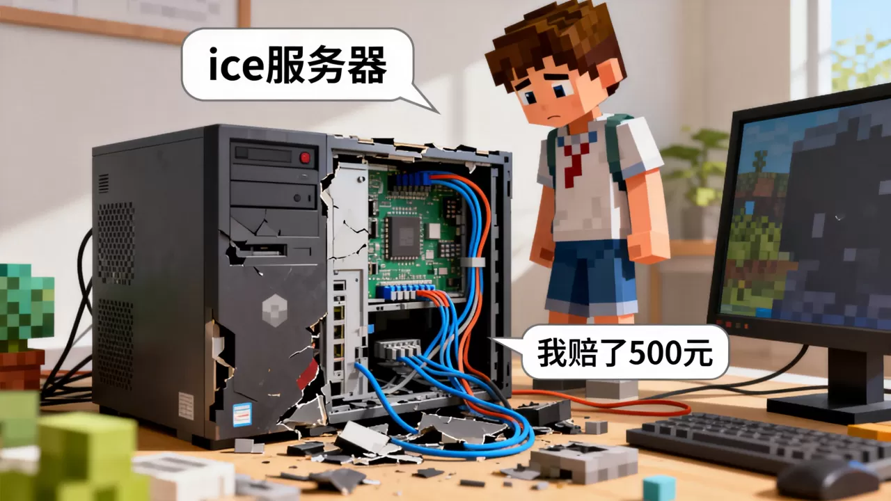 我的世界ice服务器被炸,小学生赔了多少钱?,怎么回事? 我的世界ice服务器被炸,小学生赔了多少钱?,怎么回事?