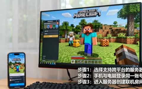 我的世界哪些服务器可以手游端游联机，怎么联机
