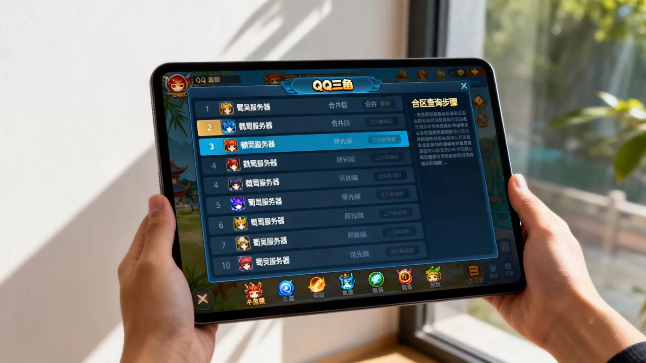 QQ三国最新合并了哪些服务器？，合区怎么查询