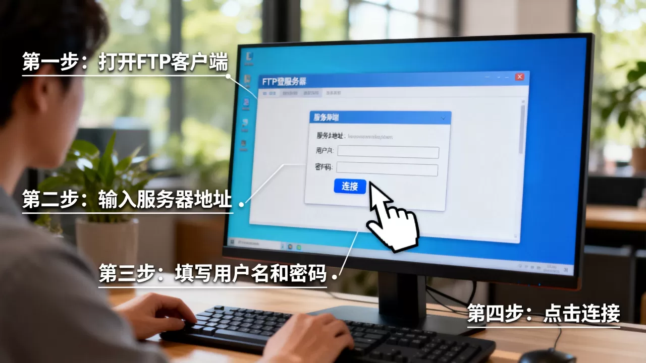 FTP登陆服务器怎么操作,详细步骤是什么 FTP登陆服务器怎么操作,详细步骤是什么