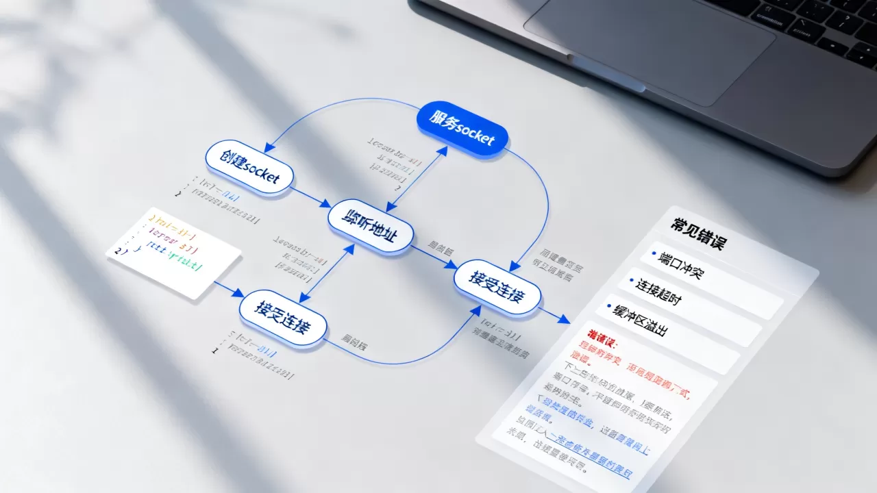 服务器socket函数流程图是什么?,常见错误有哪些? 服务器socket函数流程图是什么?,常见错误有哪些?