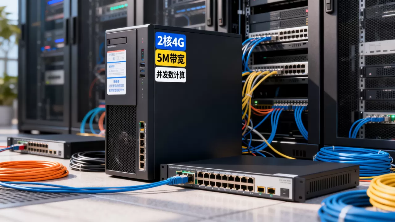 2核4G服务器5M带宽到底支持多少并发，并发数怎么算？