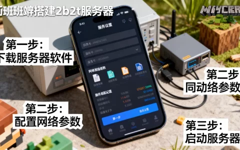我的世界手机版如何搭建2b2t服务器，具体步骤是什么？