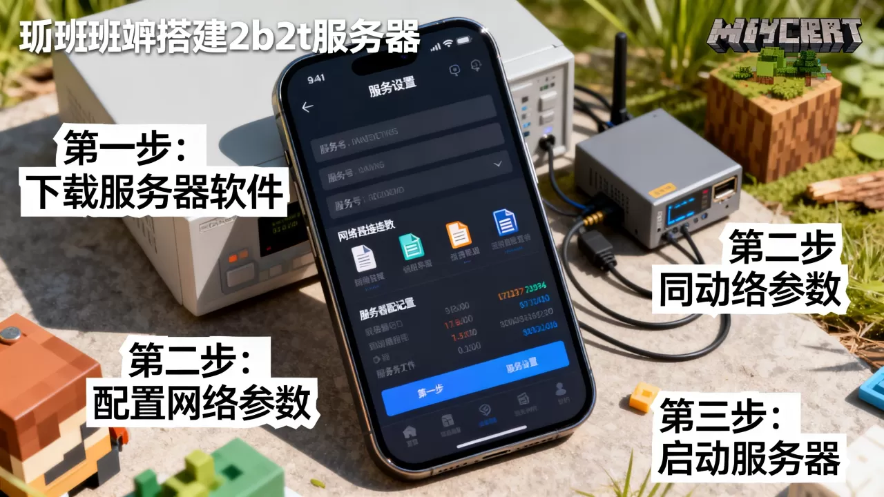 我的世界手机版如何搭建2b2t服务器，具体步骤是什么？