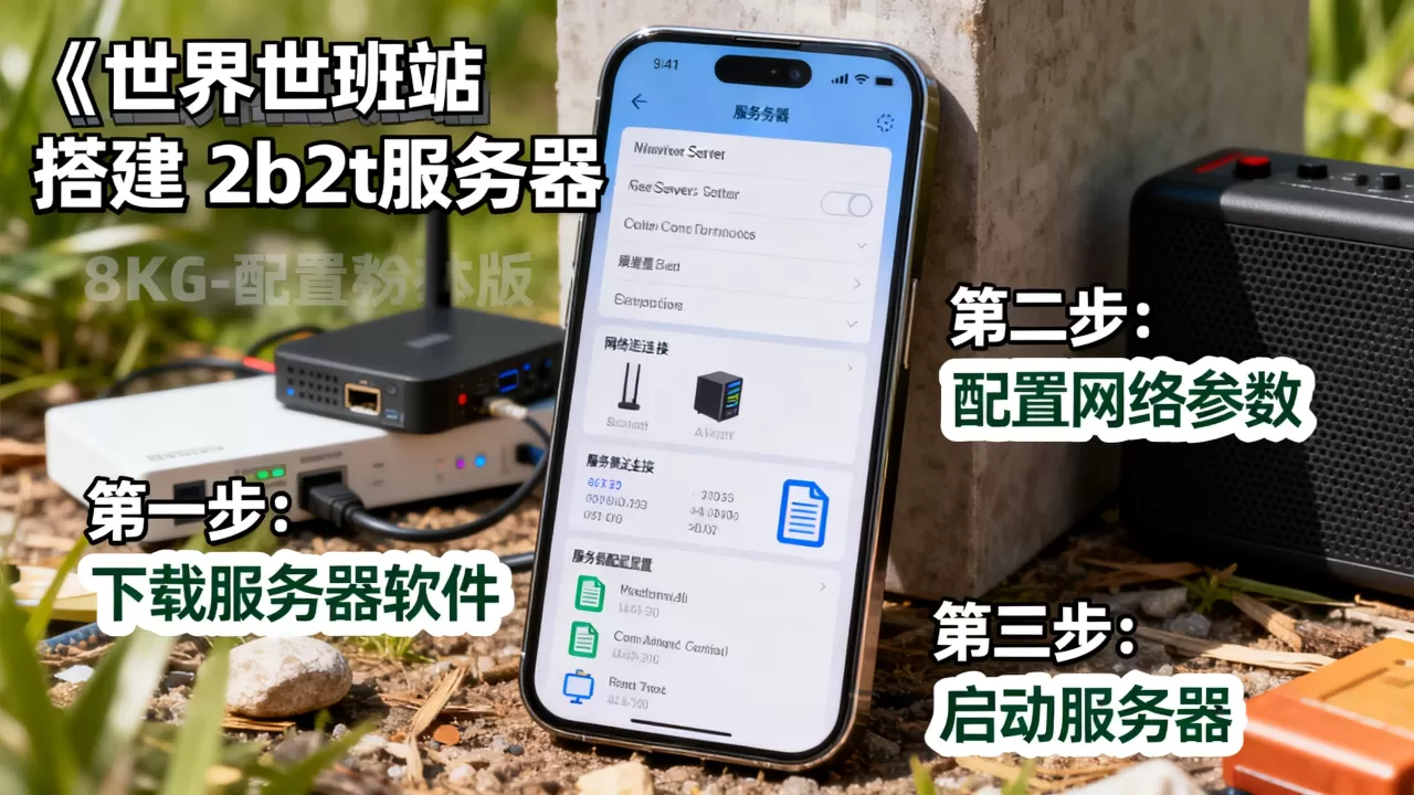 我的世界手机版如何搭建2b2t服务器，具体步骤是什么？
