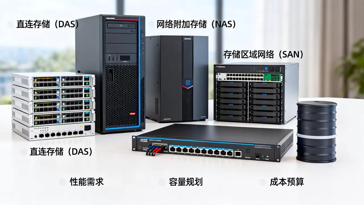 服务器存储架构有哪些类型，服务器存储架构怎么选？