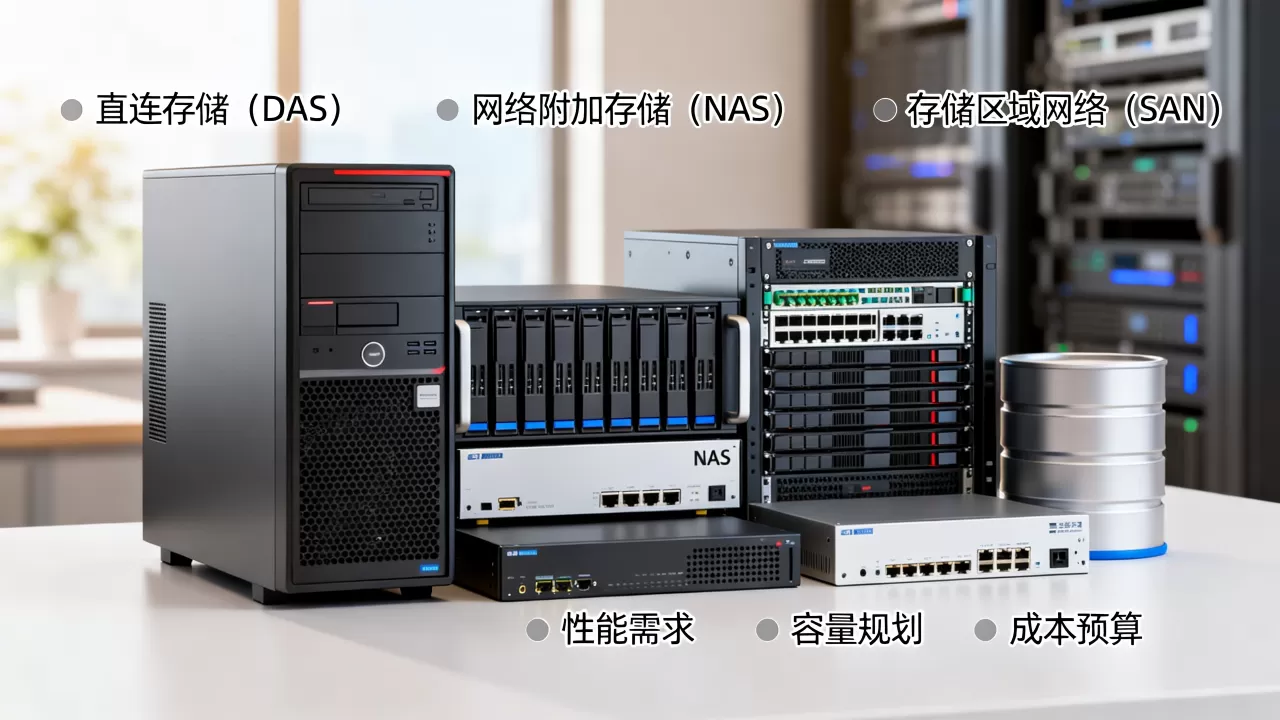 服务器存储架构有哪些类型，服务器存储架构怎么选？
