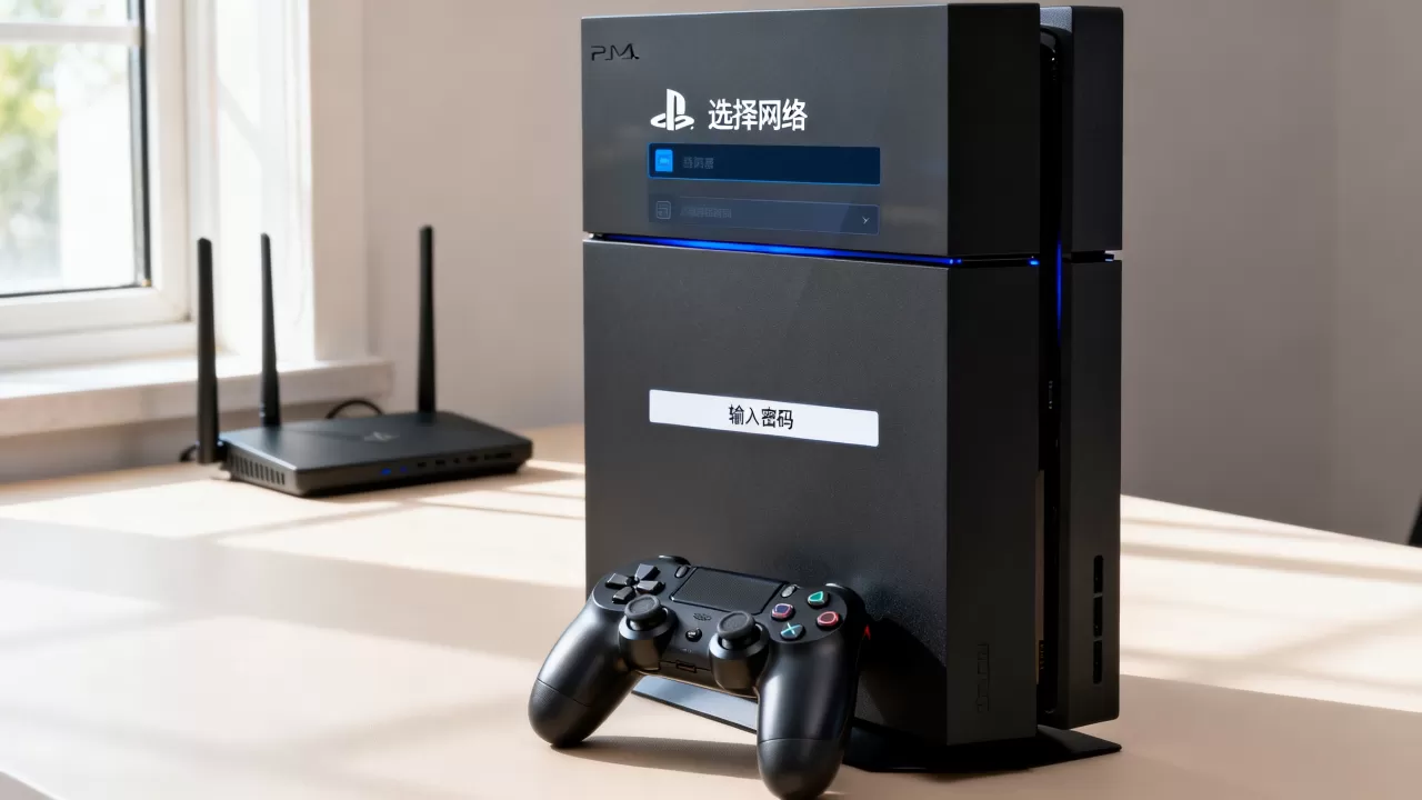 PS4怎么连接有密码的网络连接服务器，如何设置？