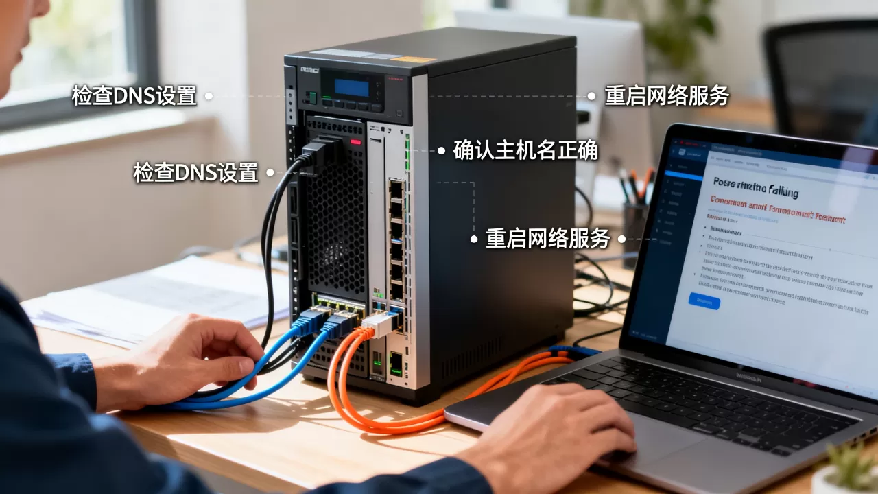 为什么服务器解析主机名失败，怎么解决？