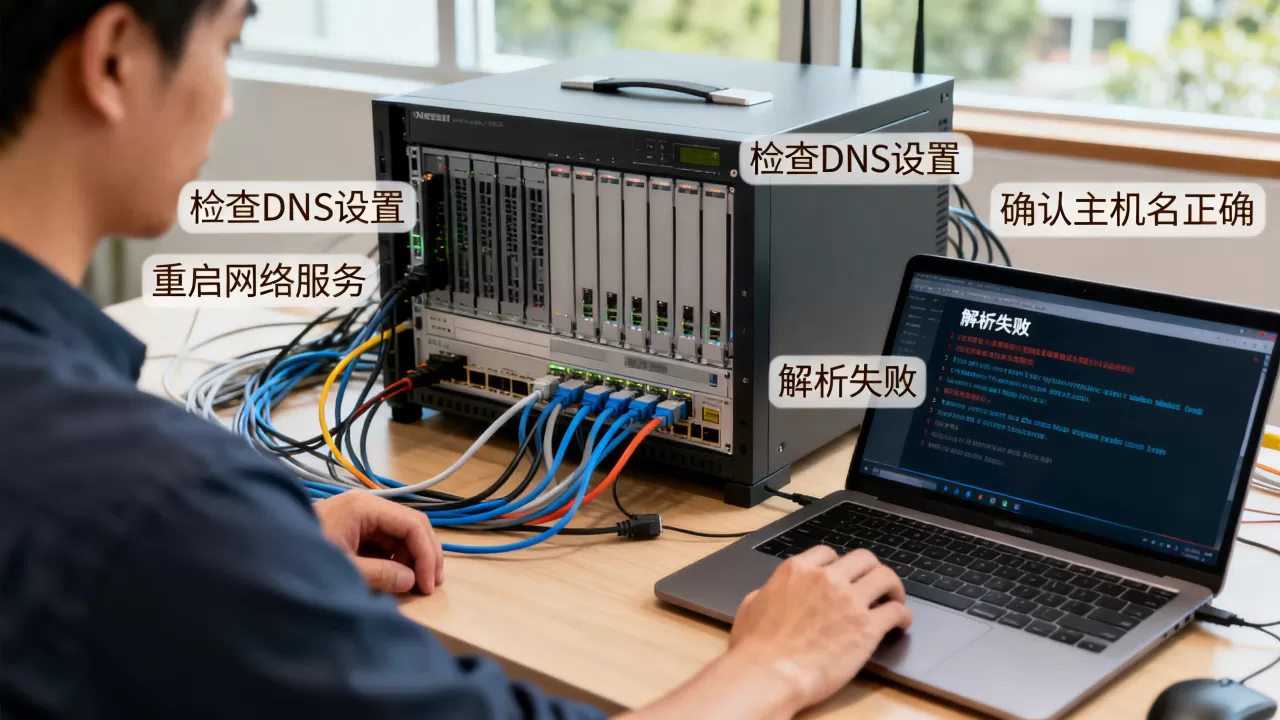 为什么服务器解析主机名失败，怎么解决？
