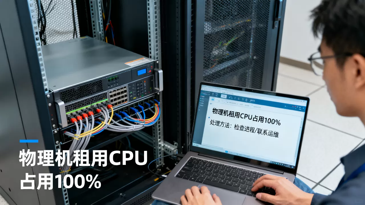 物理机租用CPU占用100%找谁处理，怎么办？