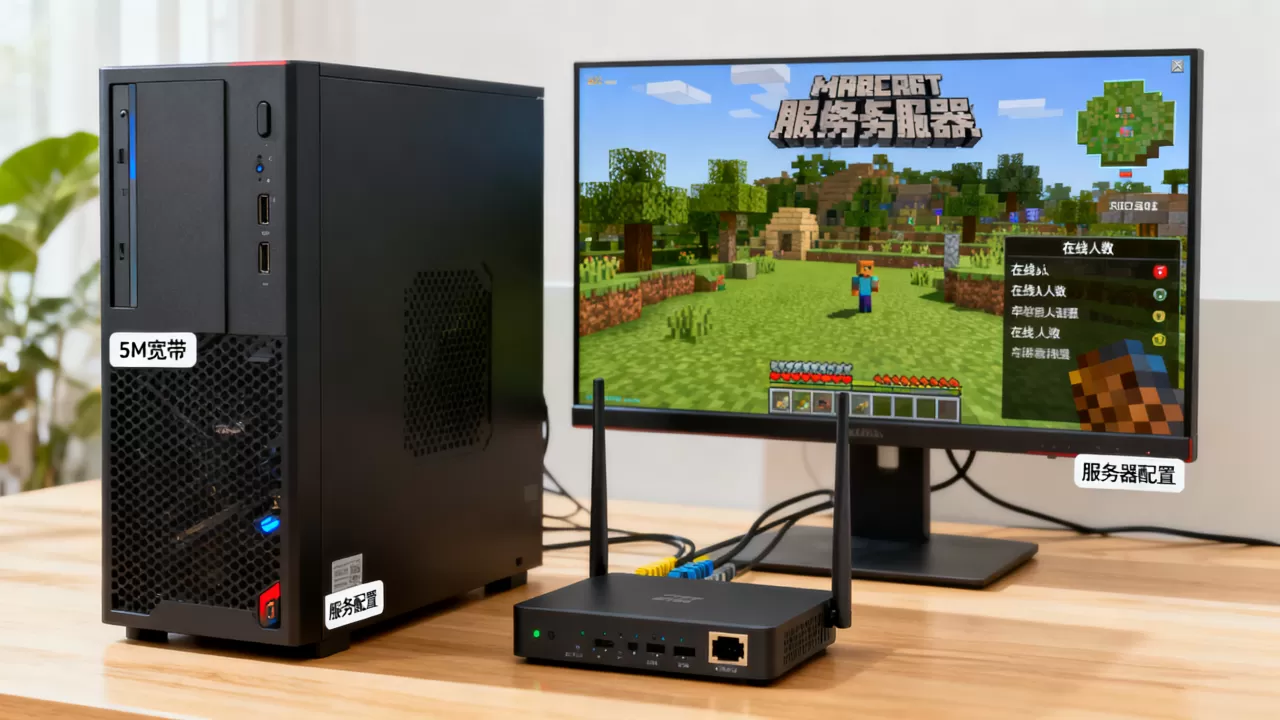 我的世界5m宽带能开多少人的服务器,需要什么配置? 我的世界5m宽带能开多少人的服务器,需要什么配置?