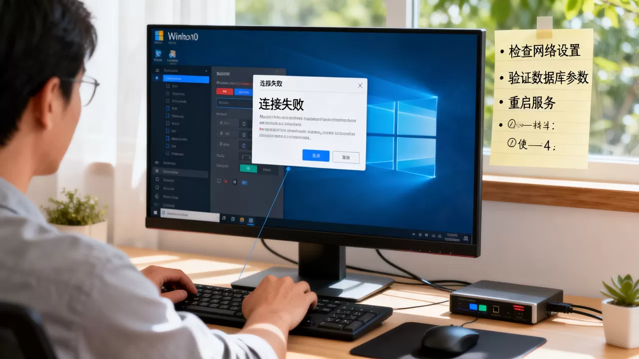 win10连接数据库服务器失败怎么解决？，连接失败原因？