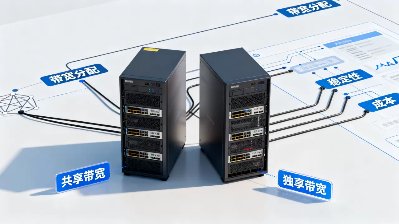 物理机租用共享带宽和独享带宽有什么区别,怎么选 物理机租用共享带宽和独享带宽有什么区别,怎么选