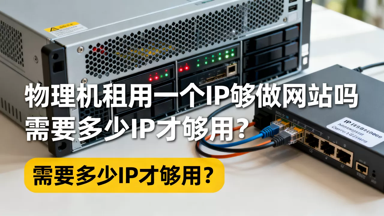 物理机租用一个IP够做网站吗,需要多少IP才够用? 物理机租用一个IP够做网站吗,需要多少IP才够用?