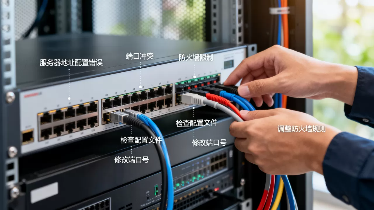 服务器地址及端口异常是什么原因?,怎么解决 服务器地址及端口异常是什么原因?,怎么解决