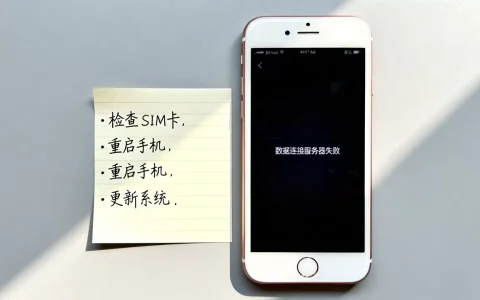 为什么苹果6s打开数据连接服务器失败，如何解决