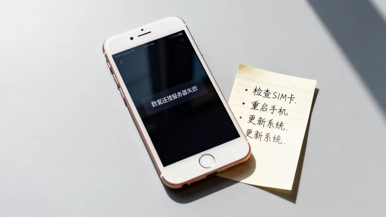 为什么苹果6s打开数据连接服务器失败，如何解决