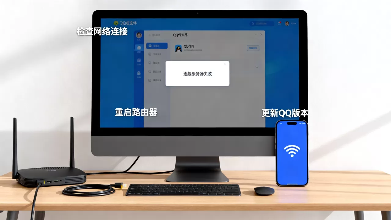 为什么QQ传文件一直在连接服务器失败,怎么解决? 为什么QQ传文件一直在连接服务器失败,怎么解决?