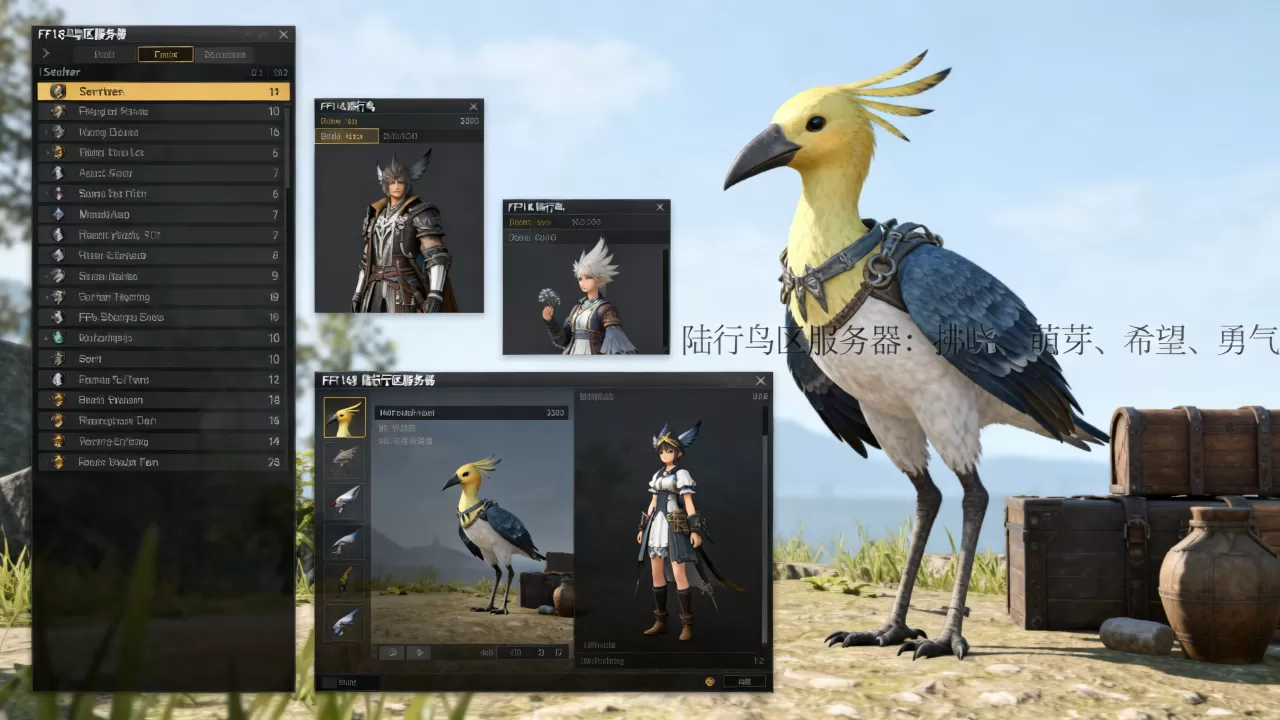 你知道FF14陆行鸟区有哪些服务器?,哪个好? 你知道FF14陆行鸟区有哪些服务器?,哪个好?